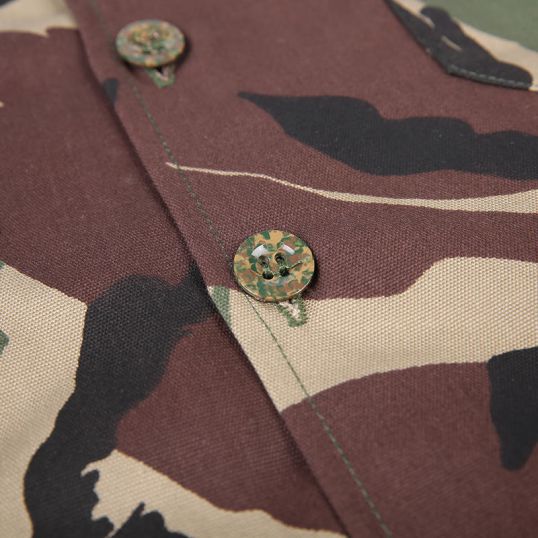 南非军队丛林迷彩作战衬衫户外男士短袖野战T恤