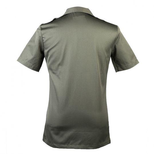 法军F1 OD衬衫男士橄榄绿短袖衬衫修身短袖夏装男